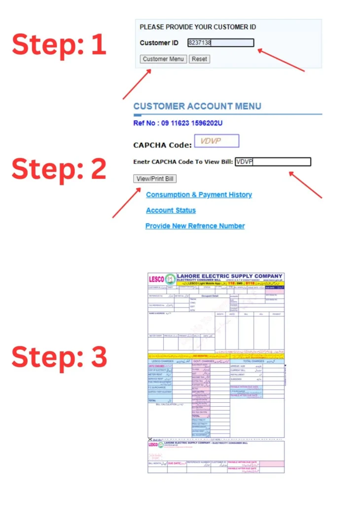 How to Download and Print LESCO Bills Online
